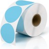 JADENS 2 Inch Round Direct Thermal Sticker Label, Self-Adhesive &