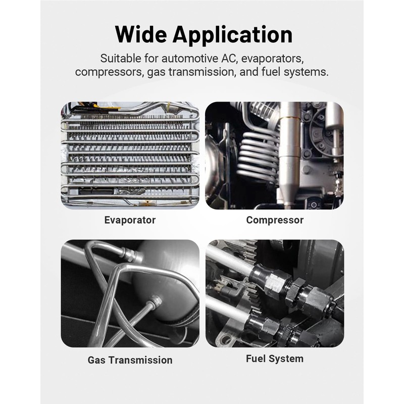 EVIL ENERGY 3/8" OD Aluminum Fuel Line Hard Line Kit