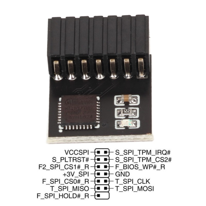 TPM 2.0 Module 14 Pin SPI Encryption Secure Storage Remote