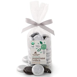 Lake Champlain Organic Dark Chocolate Peppermint Coins Gift Bag, 20 Pieces, 5.8 Ounces