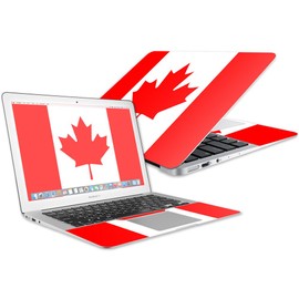 MightySkins Skin Compatible with Apple MacBook Air 13" (2017) - Canadian Flag | Protective, Durable, and Unique Vinyl Decal wrap Cover | Easy to Apply, Remove, and Change Styles | Made in The USA