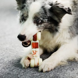 Tikaton Hammerbone Durable Dog Chew Toy for Aggressive Chewers, Beef Flavor Dog Toy, Medium