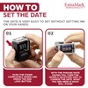 ExtraMark Ultra Dater Self-Inking Rubber Date Office Stamp with Due