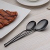 Berglander 24 Piece Titanium Black Plated Stainless Steel Cutlery Set,