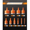 Crosstar 10PCS Diamond Hole Saw Kit with Pilot Bit &