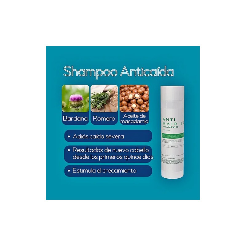 Shampoo Anticaída Tratamiento Para Densidad Capilar Mujer