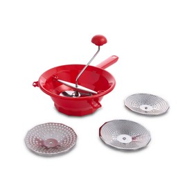 Fantes Fruit Vegetable Food Mill, 4 Disc Blades, Made in Italy, 2.85-Quart, The Italian Market Original since 1906