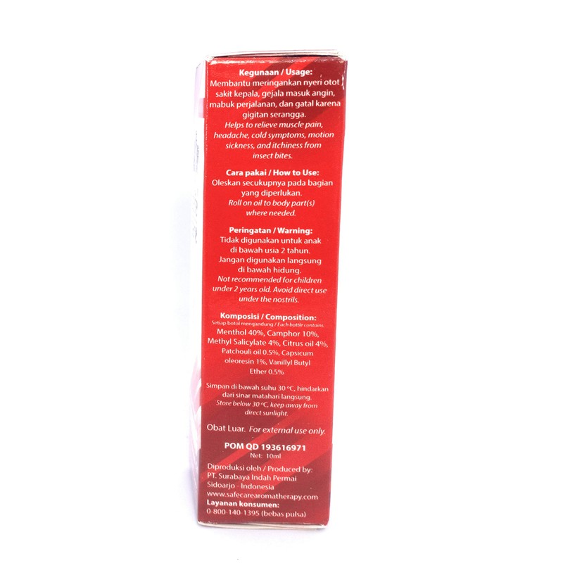 Safe&Care Safe Care Roll on Oil Aromatherapy - Strong, 10
