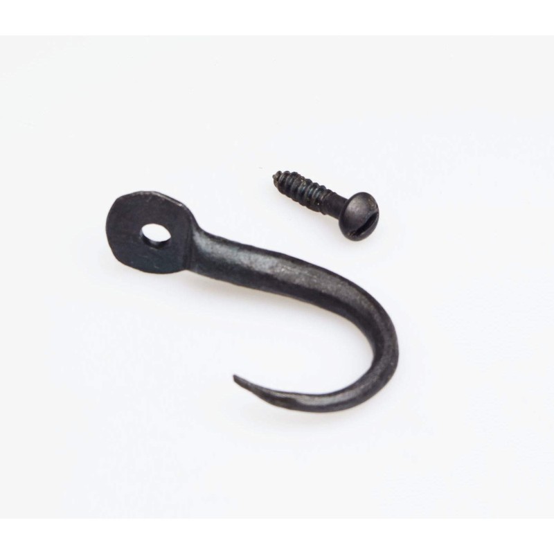 Castelion Black Wrought Iron Butcher's Meat and Game Hooks (Tiny
