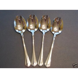 Oneida USA SELLER  4  JUILLIARD SERVING SPOONS ONEIDA NEW 18/10 S/S FREE SHIP US ONLY