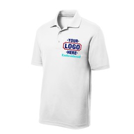 Men's Custom Golf Shirt. Custom Embroidered Polo Shirt/Golf Shirt (S, White)