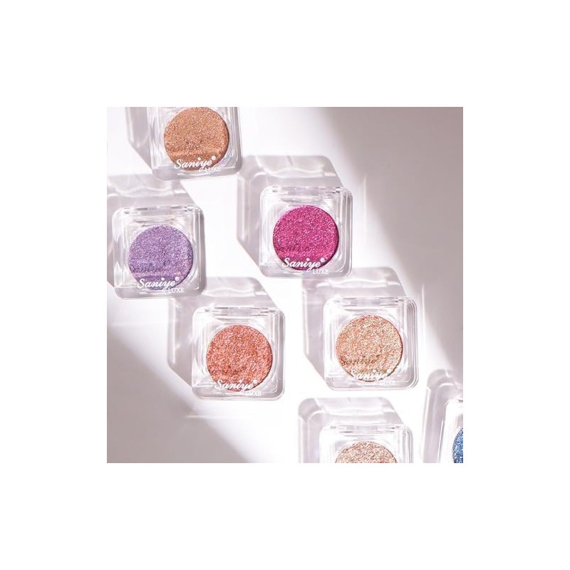 Sombras de Ojos SANIYE con Brillo Metálico Intenso - Colores