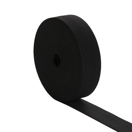 MYUREN 1-1/2 Inch by 10 Yard Black Heavy Stretch High Elasticity Elastic Spool Knit Elastic Bands for Sewing Waistband Elastic