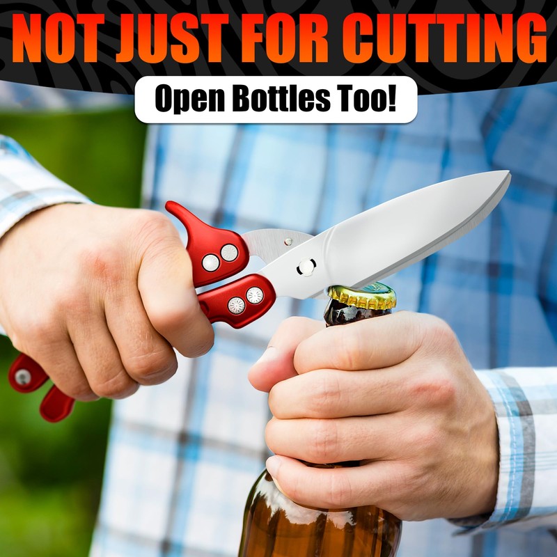 4-in-1 Kitchen Shears Heavy Duty – Sharp Seafood, Turkey Shears