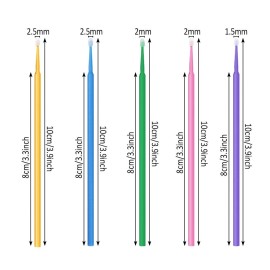 Aniann 500 PCS Disposable Micro Applicator Brush Bendable Makeup Brush Mascara Brush...