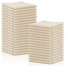 40 Pcs 20x20 Inch Cheese Cloths Grade 100 Hemmed Cheesecloth for Straining Cloth Strainer Reusable Cotton Cheesecloth for Cheese Making Supplies, Juicing, Canning, Cooking, Baking