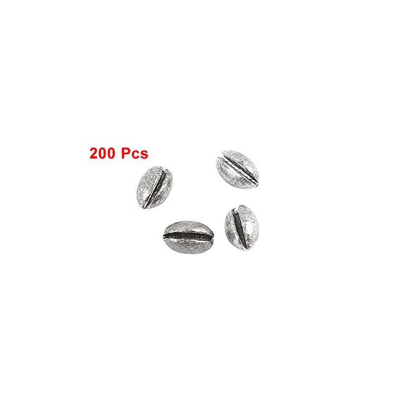 uxcell 200 PCS 0.24" x 0.2" Egg Lead Fishing Weights