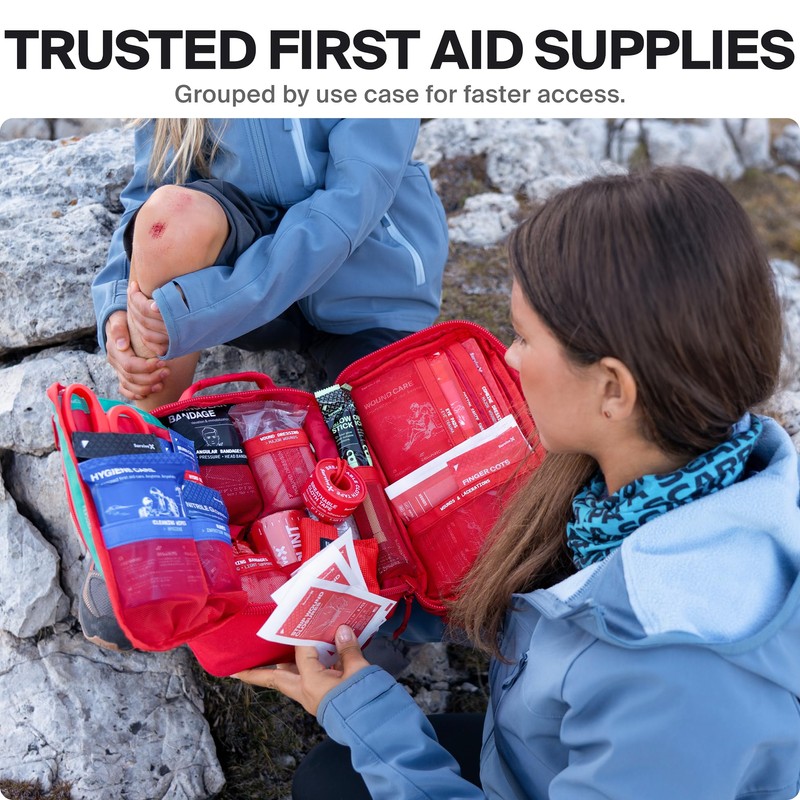 SurviveX Large First Aid Kit for Car, Travel & Home