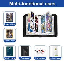 Scrapbook for Football Cards, Card Holder for Football, 50 Pages 400 Cards Capacity Football Scrapbook, for Football Cards, Autograph Cards, Album for Storing Trading Cards