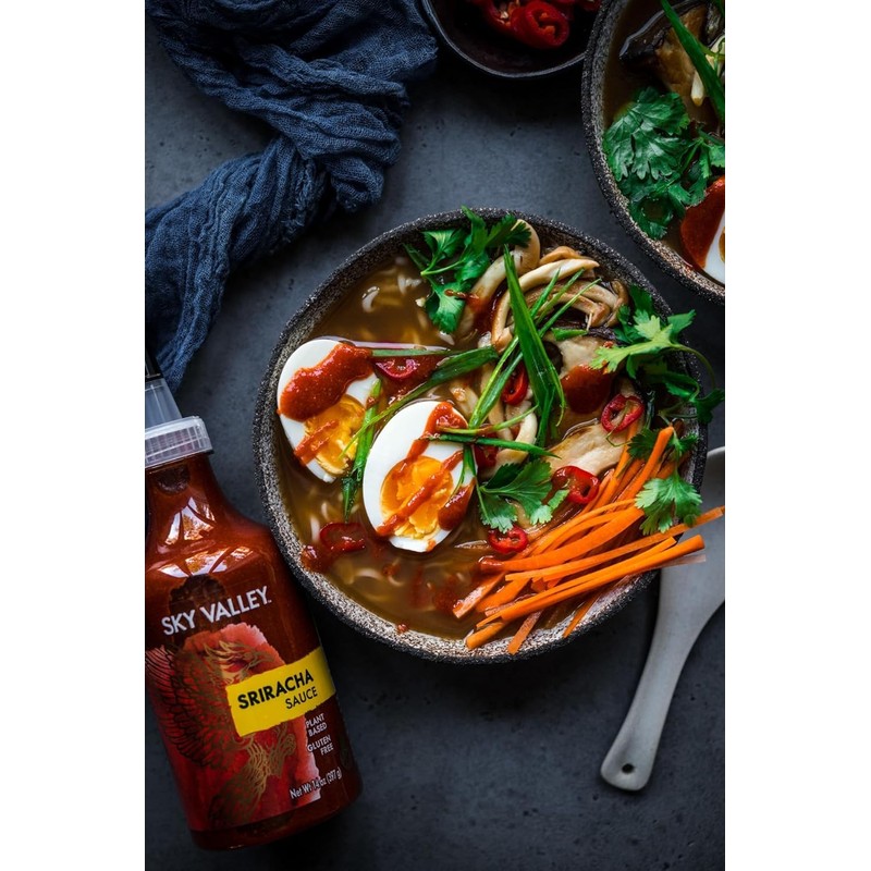 Sky Valley Sriracha Sauce - Hot Sauce, Made with Red