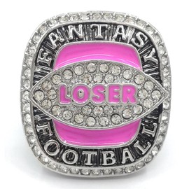 Fantasy Football Loser Championship Trophy Ring Last Place Award for League(Paper Box,13)