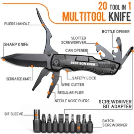 Gifts for Son,”Best Son Ever”Multitool Knife,Stocking Stuffers for Son,Son Birthday Gifts,Gifts Idea for Son,Gifts for Son from Mom Dad,Best Son Gifts,Graduation Gifts,Son Christmas Gift