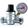 TEAM CONTROLS WATER PRESSURE REDUCING VALVE WITH GAUGE 15MM &
