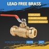 (Pack of 2) AB 1 Inch Push to Connect Ball