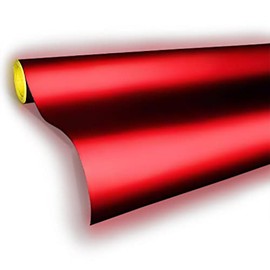 VViViD Reflective Gloss Red Vinyl Car Wrap Film DIY Roll Easy to Install No-Mess (10ft x 48 Inch)