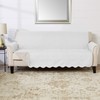 Great Bay Home Medallion Stitched Solid Furniture Protector Stain Resistant