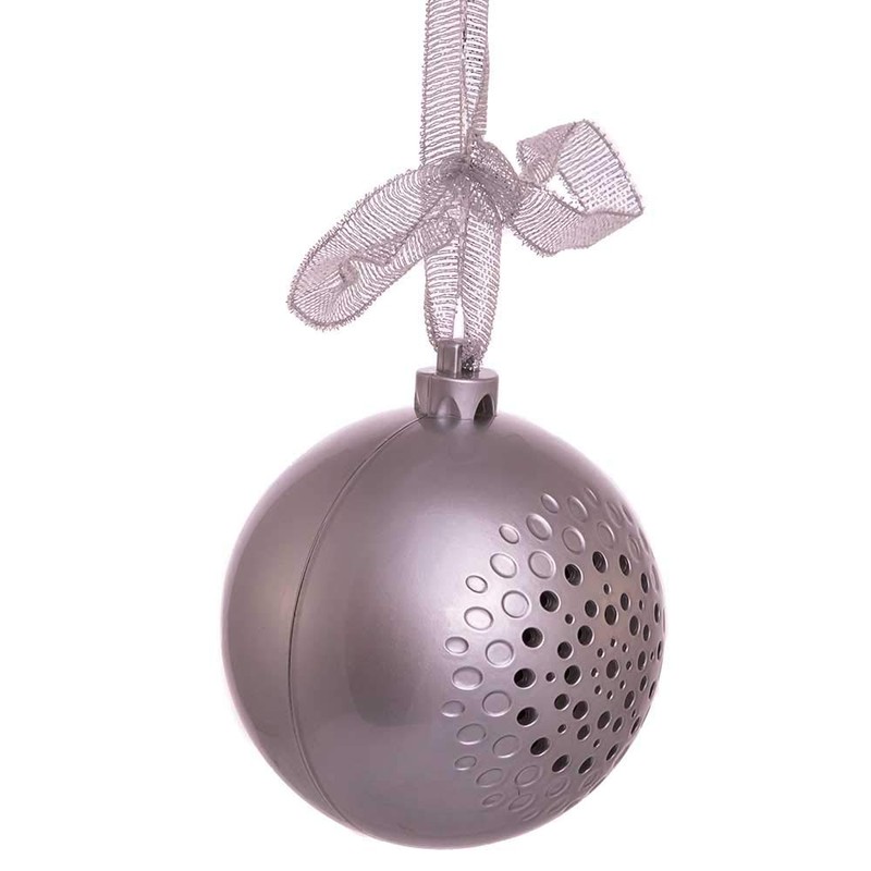 70MM Silver Bluetooth Musical Ornament Ball