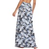 EXCHIC Women's Boho Flod Over Long Maxi Skirt Elastic High