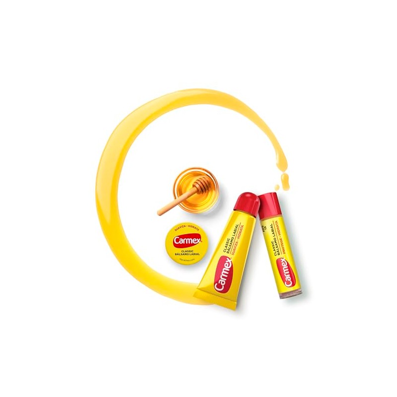 Carmex, Bálsamo Labial Hidratante Classic en Barra, para Labios secos