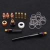 Welding Torch Accessories Kit Glass Cup Nozzle Consumables for WP-17/18/26
