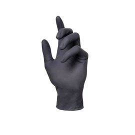 Panthera Powder Free Latex Examination 100 Tattoo Gloves, X-Small, Black