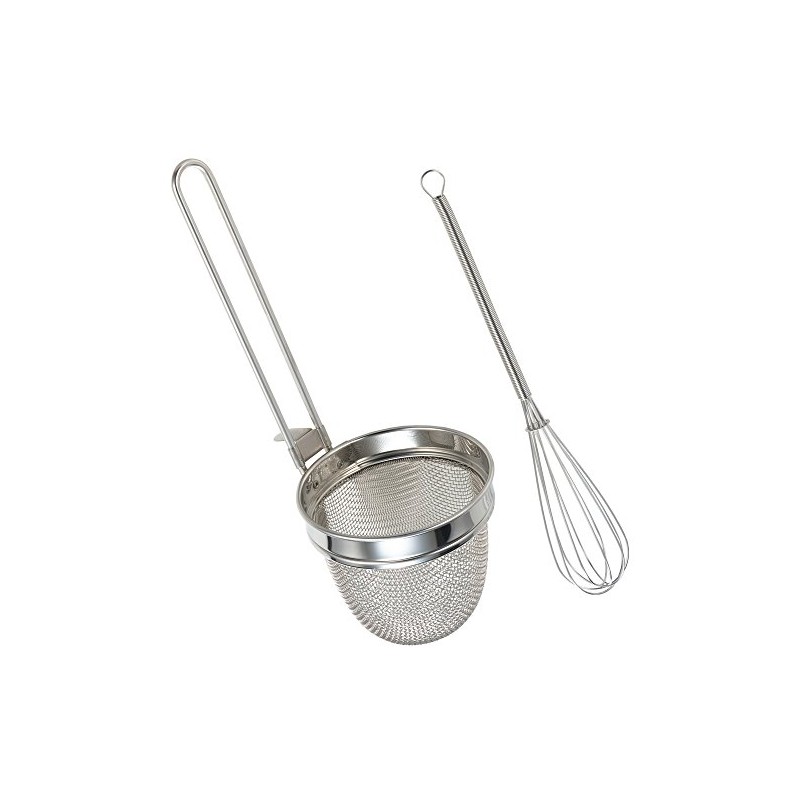 Yoshikawa 2004426 Misoshi Set, Scooping and Combing, Silver, Misoshi Muddler