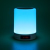 Bluetooth Speaker Alarm Clock Colorful Night Light Touch Control LED