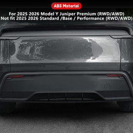 Rear Bumper Diffuser Lip Spoiler Guard Valance for Tesla Model Y Juniper 2025-2026 Trunk Lower Molding Protector Trim Panel Cover Accessories (Matte Carbon Fiber) Not fit 2026 Standard & Performance