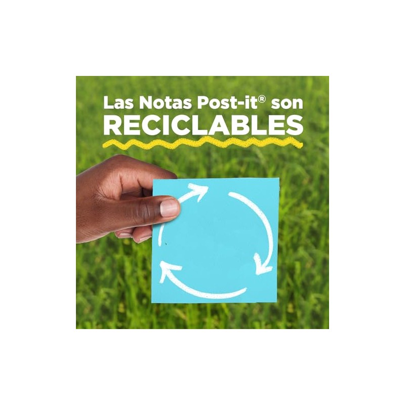 Post-it Notas Adhesivas Pop Up, Colección Capetown, 7.6 cm x