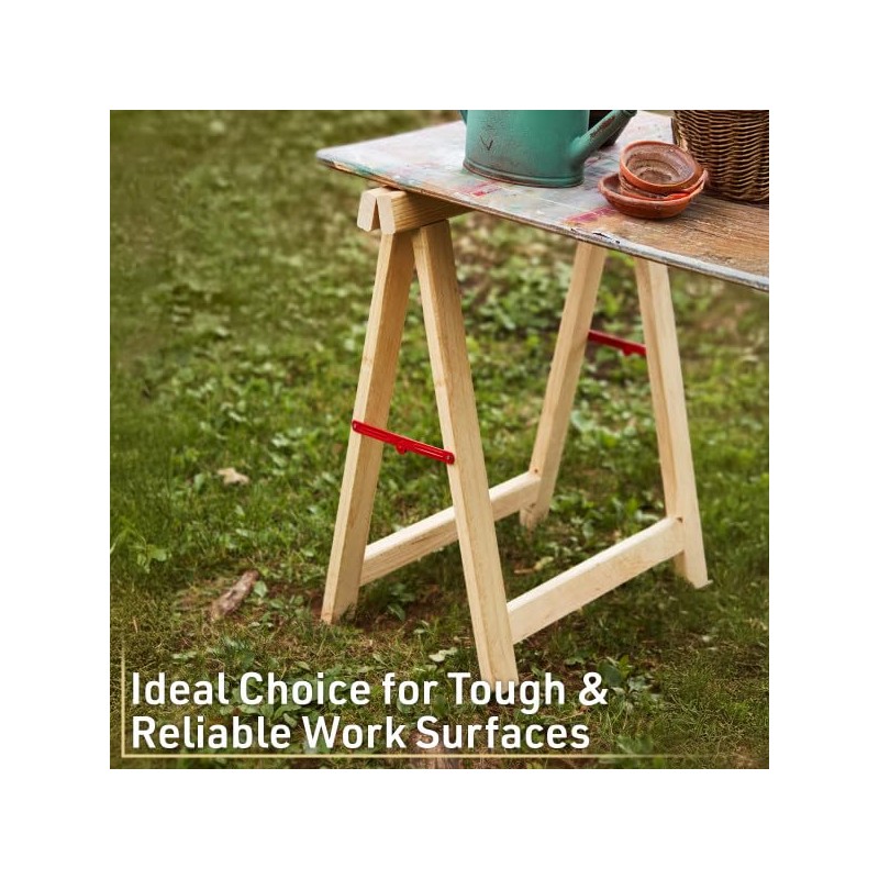 Saw Horses 2 Pack - Heavy Duty Sawhorses 2 Pack