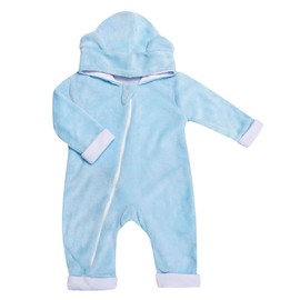 CHIQUI MUNDO Mameluco Invernal para Bebé Hora de Dormir Calientita Sudadera con Capucha Chamarra para 0-12 Meses 100% Micofibra.