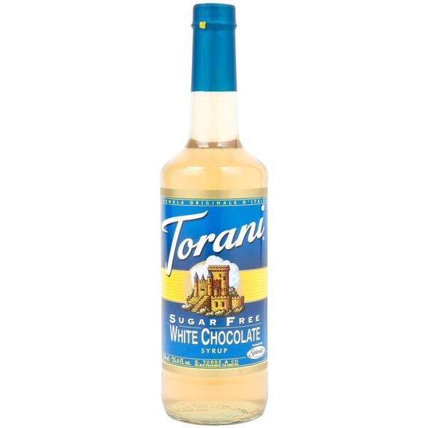 Torani Sugar Free White Chocolate Syrup with Splenda, 750 ml