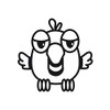Magnet Funny Bird Birdie Cool Comic Car Magnetic Vinyl Bumper Sticker 5'' x 4''