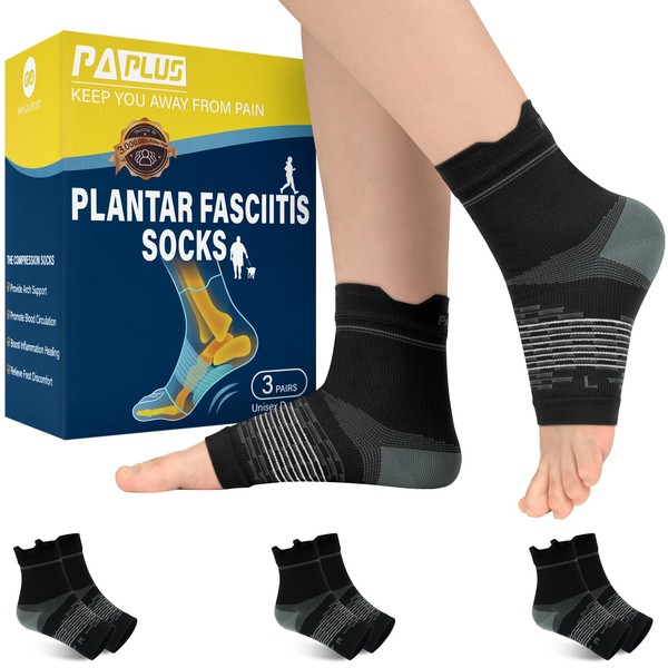 PAPLUS 3 Pairs Ankle Brace for Men and Women, Foot