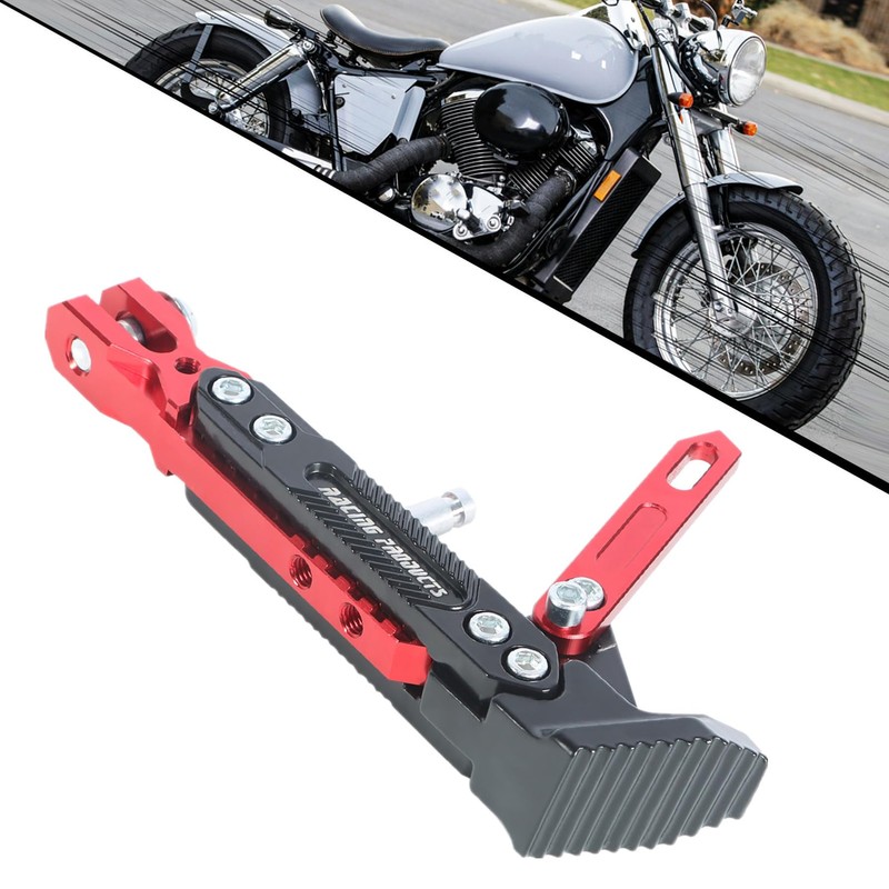GXYWADY Motorcycle Universal Foot Side Bracket Adjustable Support Kickstand CNC