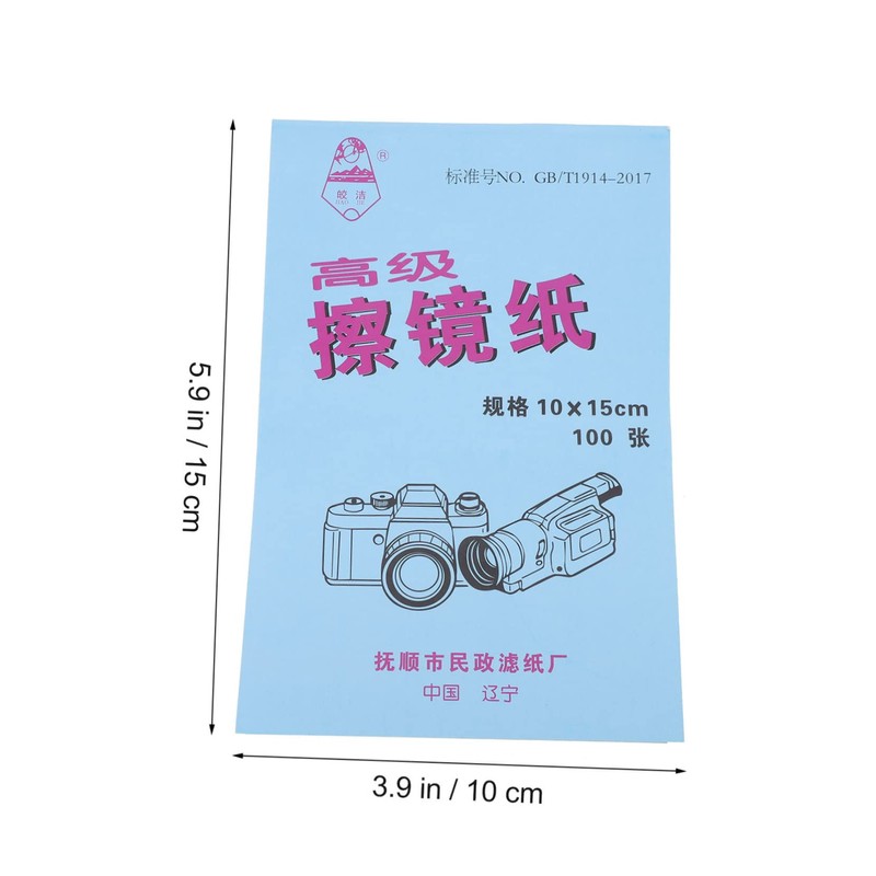 TEHAUX 300 Sheets Professional Lens Cleaning Paper Dust Fingerprint Removal