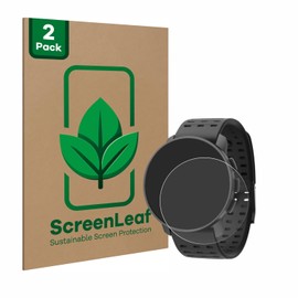 ScreenLeaf (Pack of 2 Protective Film for Suunto 9 Peak Pro [Sustainable Screen Protector, Film, Transparent, Scratch-Resistant]