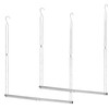 STORAGE MANIAC Hanging Closet Rod, Adjustable Width and Height Closet