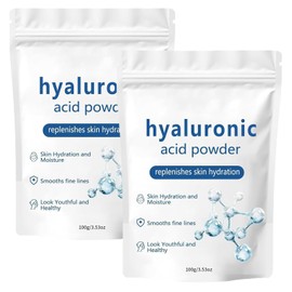 Hyaluronic Acid Powder for Skincare,2 Pcs Hyaluronic Acid Powder for Face and Skin Care, Skin Hydrating and moisturising Support, Suitable for All Skin Types