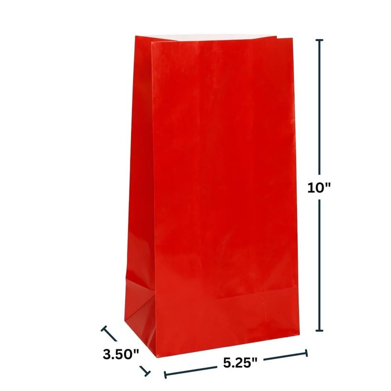 Ruby Red Party Paper Bag | 10" x 5" |